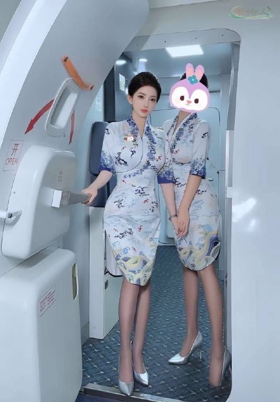 青岛空乘服务风模特写真