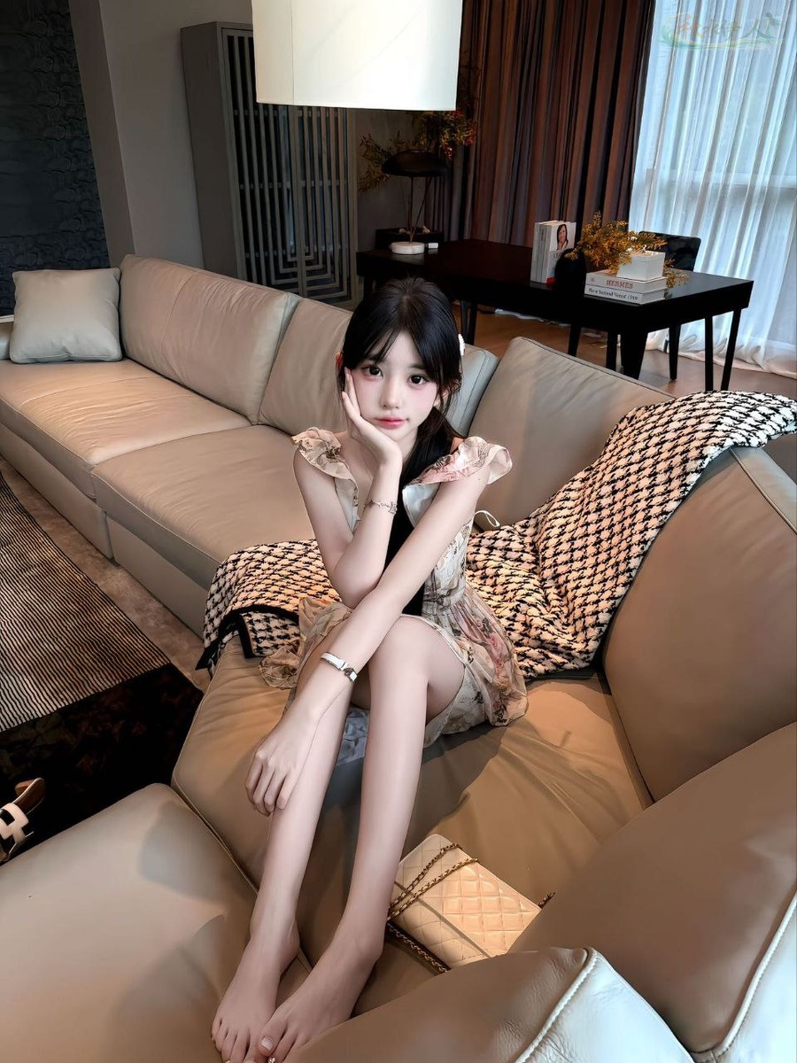 上海童颜模特白皙肌肤展示