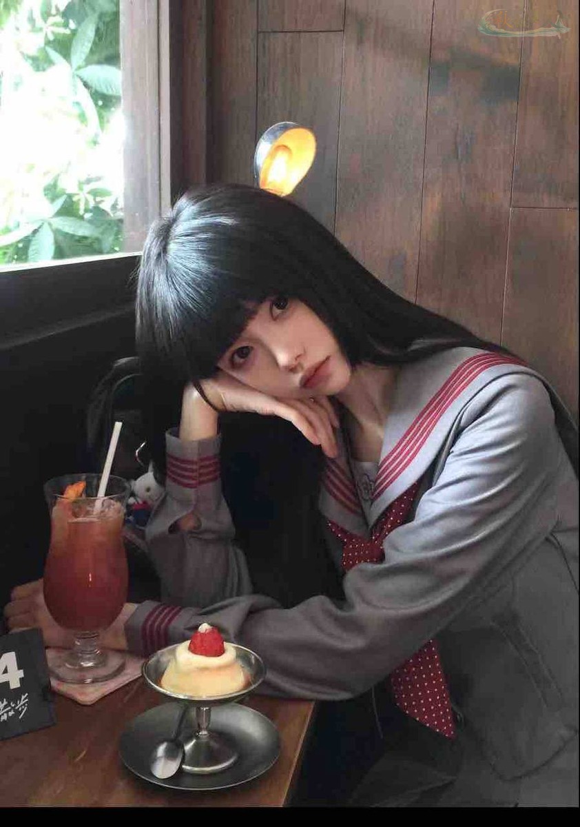 深圳甜美coser少女JK制服写真
