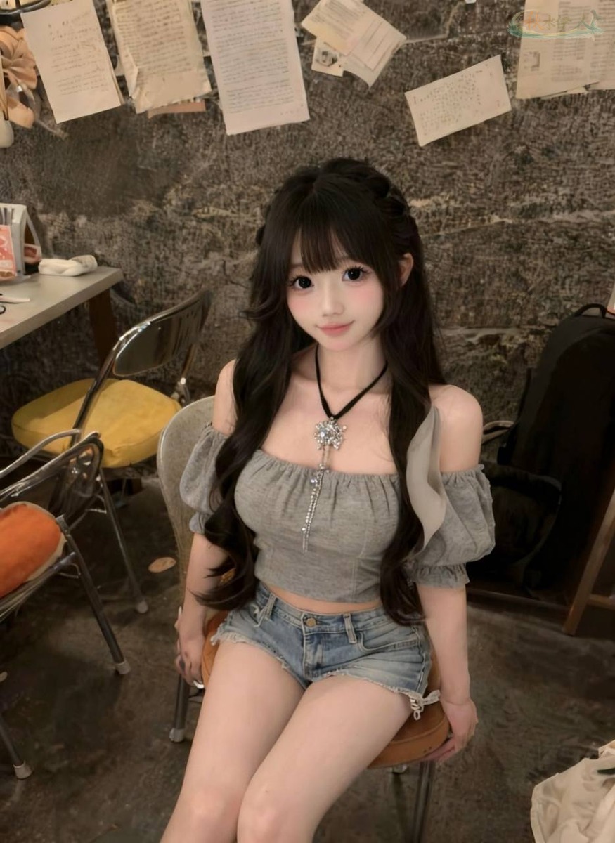 广州日系甜美模特校园风街拍