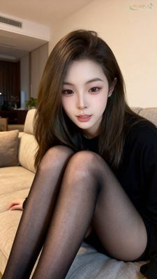 大连05后甜美模特黑丝写真街拍