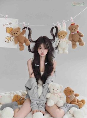 苏州清纯双马尾模特素颜写真