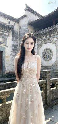 深圳高挑模特白皙皮肤街拍